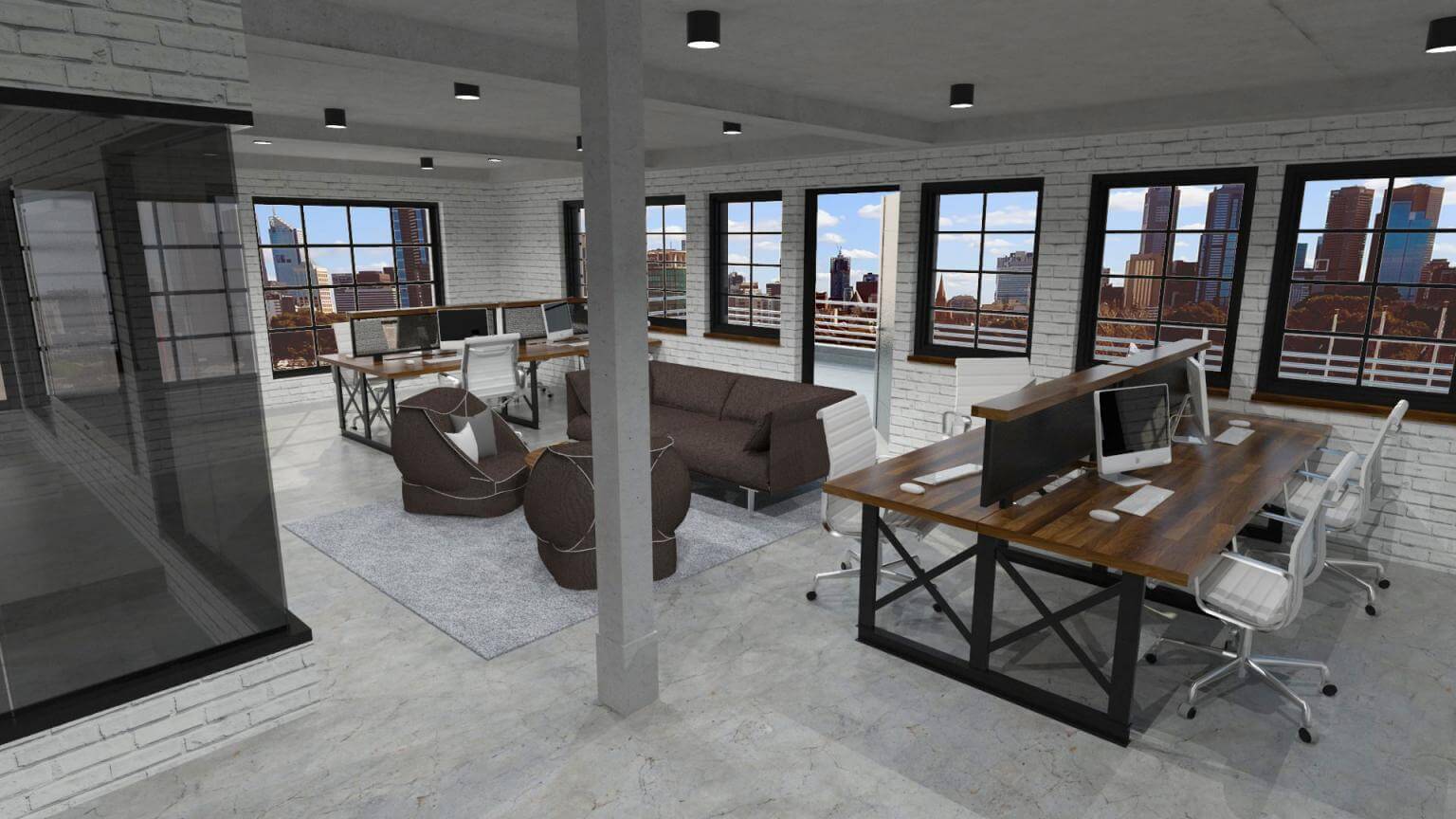 Combining Design Aesthetics | Iron Age Office